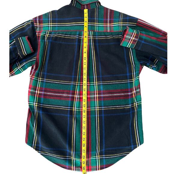90's Gap Classic Multicolor Tartan PatternPlaid Button Down - Picture 9 of 9
